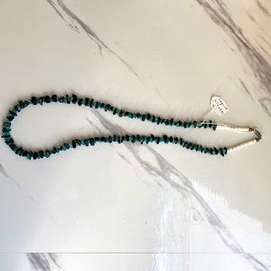 Turquoise gem necklace, original price $30, 26 inches